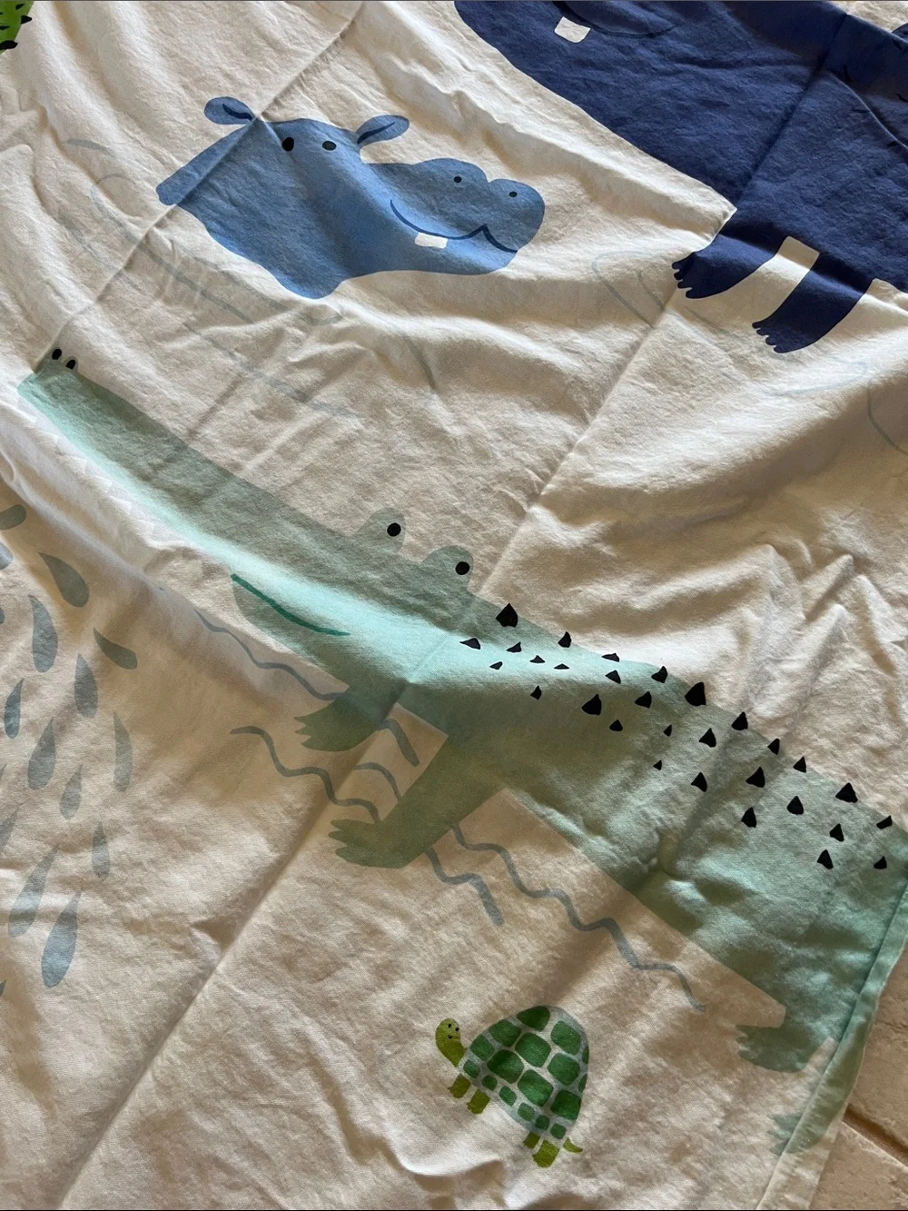 Pottery Barn Kids fabric shower curtain